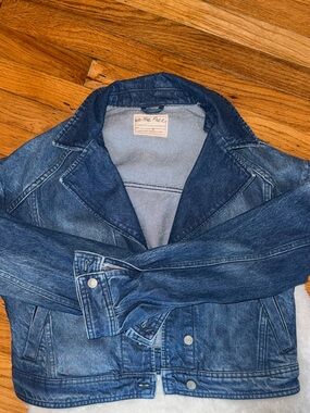 We The Free Blue Denim Jacket - Washed Indigo